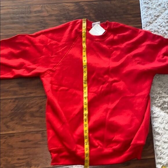 Vintage Lee Red Dead Stock Pullover Sweatshirt Athletic Gym Workout Athleisure - Picture 8 of 8